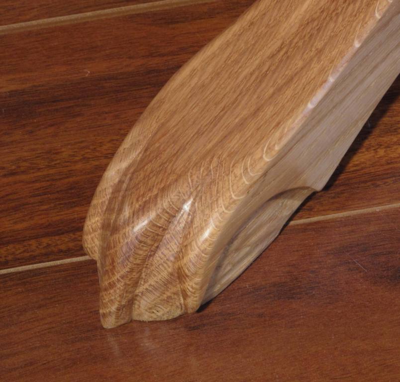 Carved oak claw foot